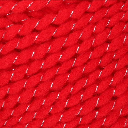Bernat Happy Holidays Yarn - Discontinued Silvered Red