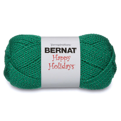 Bernat Happy Holidays Yarn - Discontinued Glittery Green