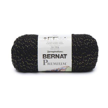Bernat Premium Sparkle Yarn Black Sparkle