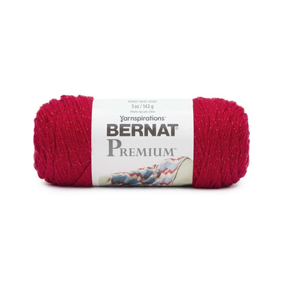 Bernat Premium Sparkle Yarn Red Sparkle