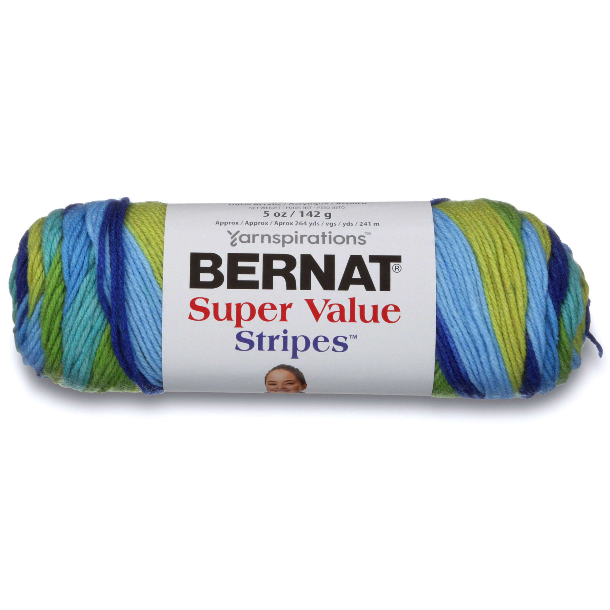Bernat Super Value Stripes Yarn - Discontinued Shades