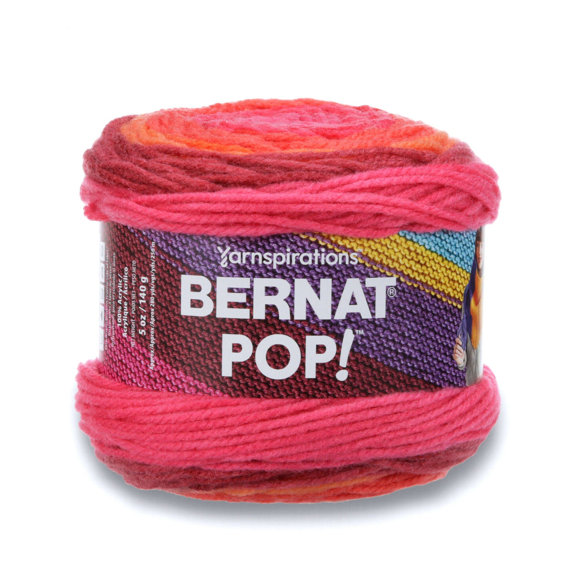 Bernat Pop! Yarn - Clearance Shades Scarlet Sizzle
