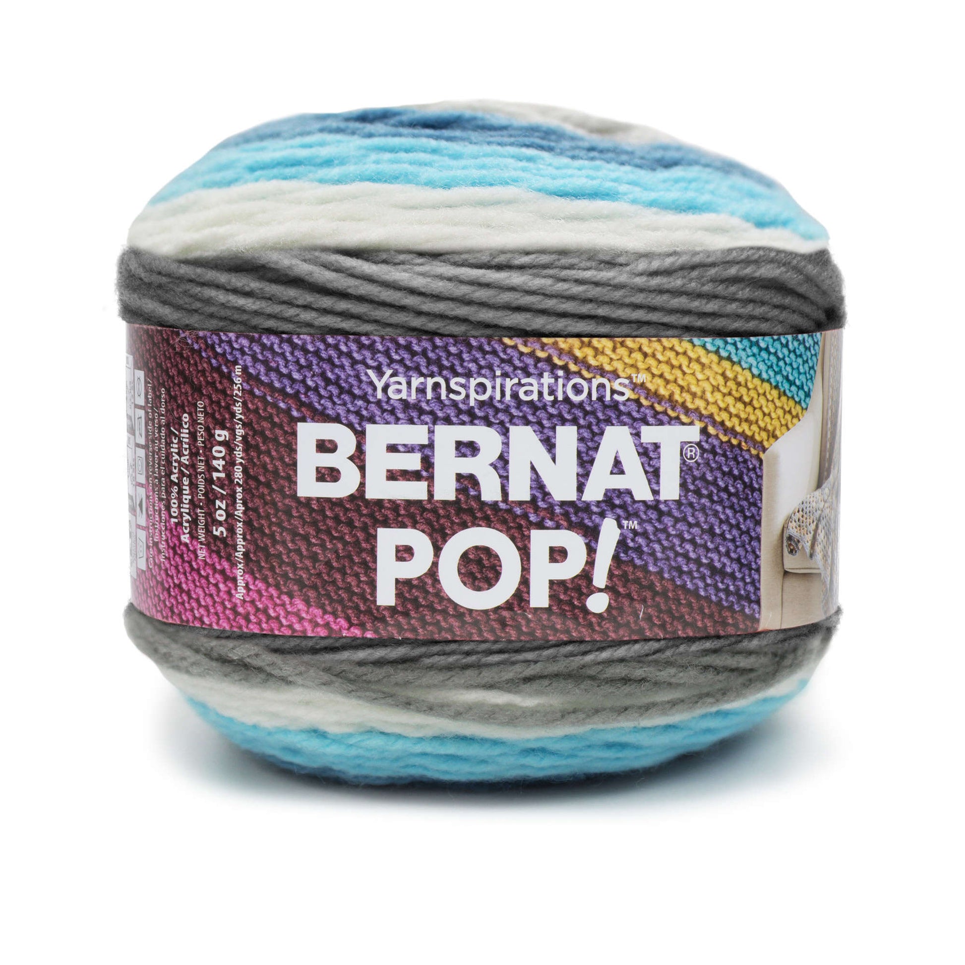 Bernat Pop! Yarn - Clearance Shades Blue Streak