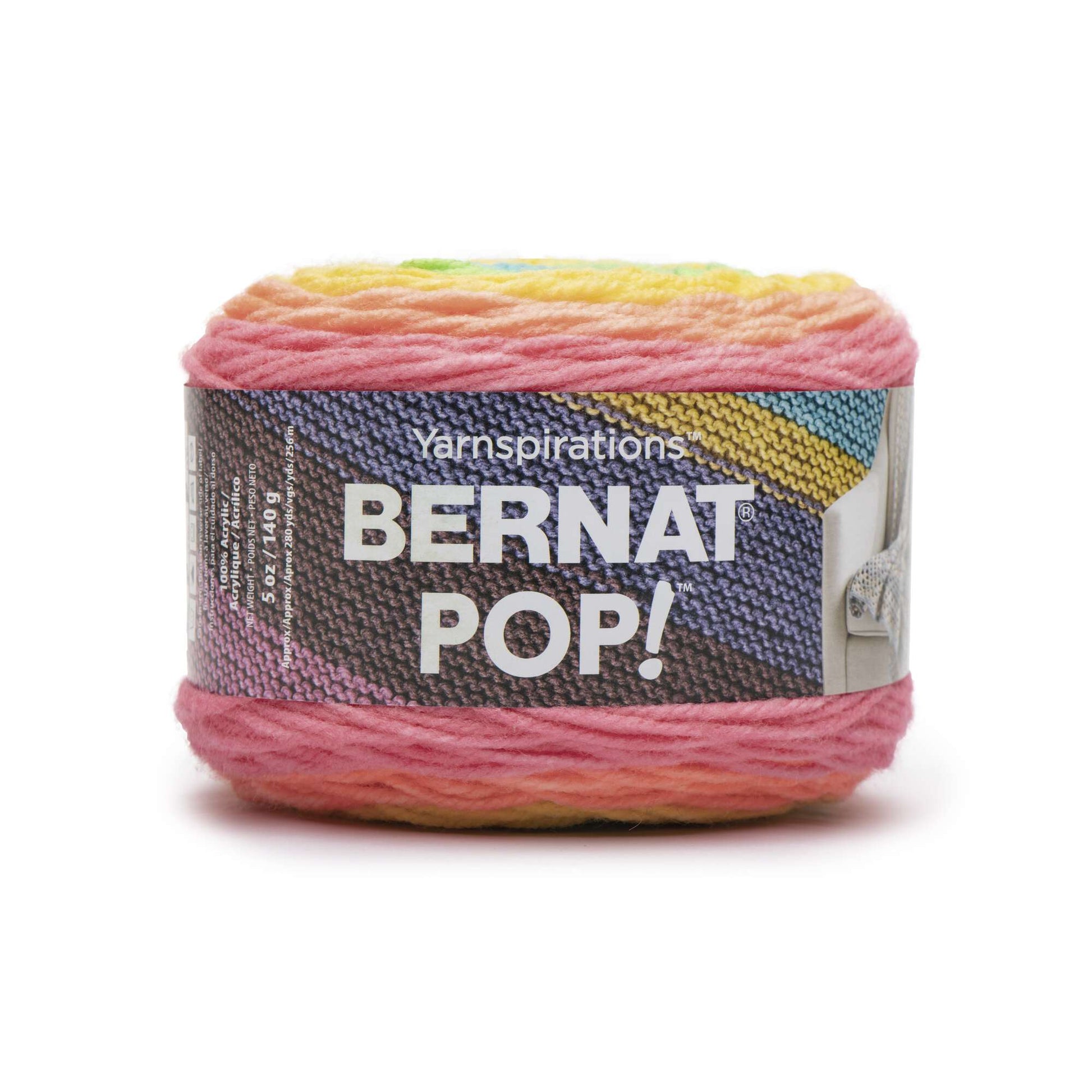 Bernat Pop! Yarn - Clearance Shades Psychedelic