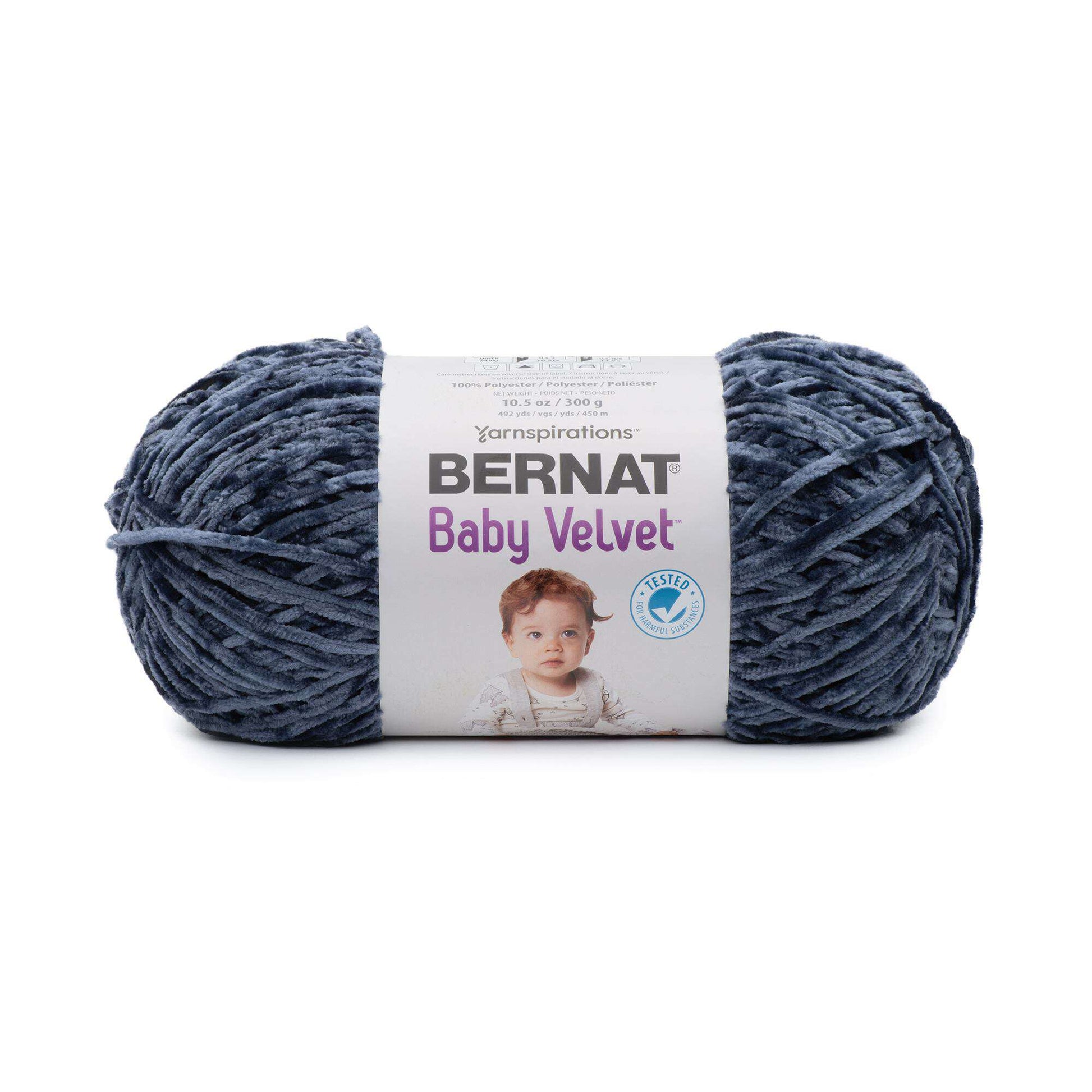 Bernat Baby Velvet Yarn (300g/10.5oz) Indigo Velvet