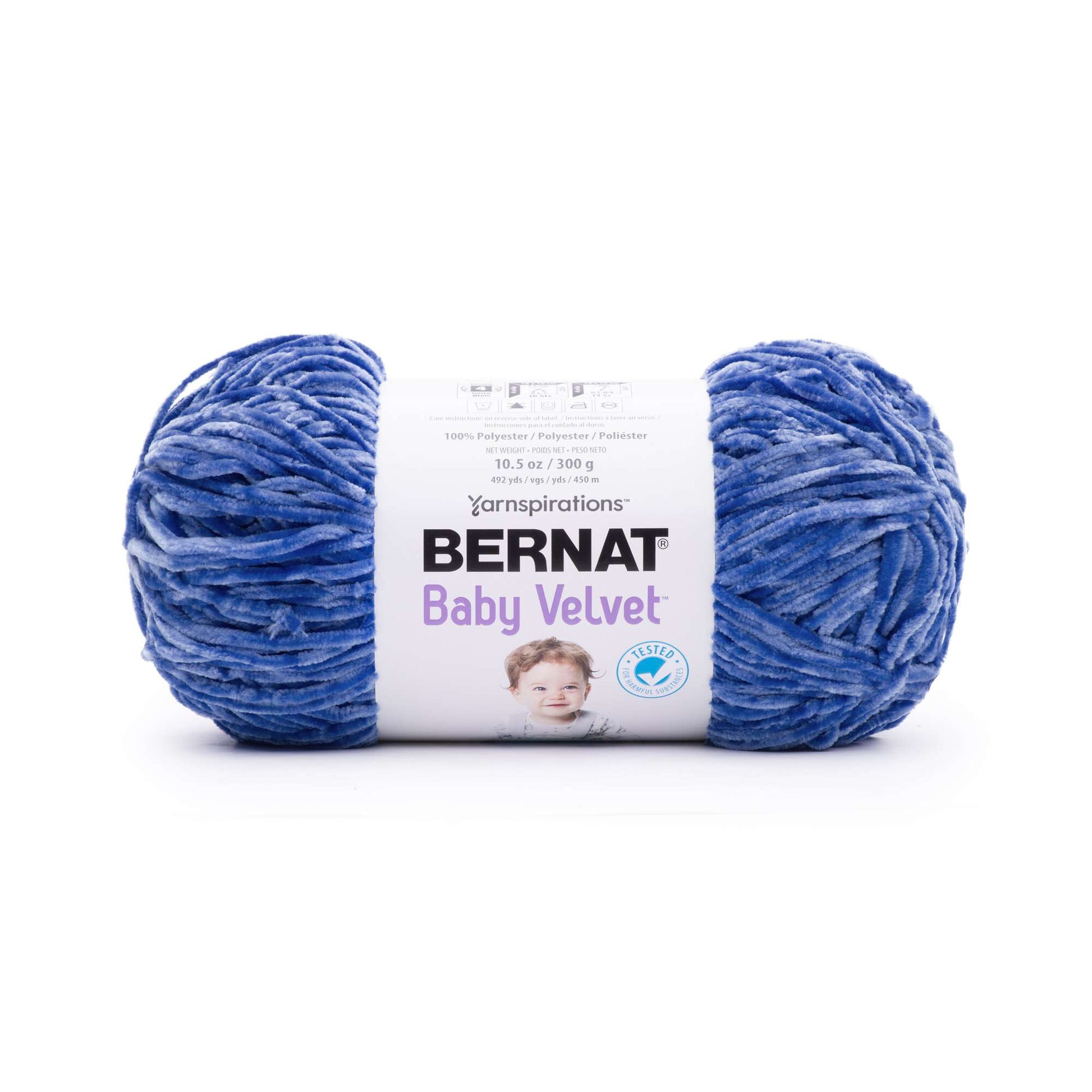 Bernat Baby Yarn Bernat Baby Velvet Yarn - 3.5 Oz, Sky Blue - 3 Pack Bundle  with Bella's Crafts Stitch Markers