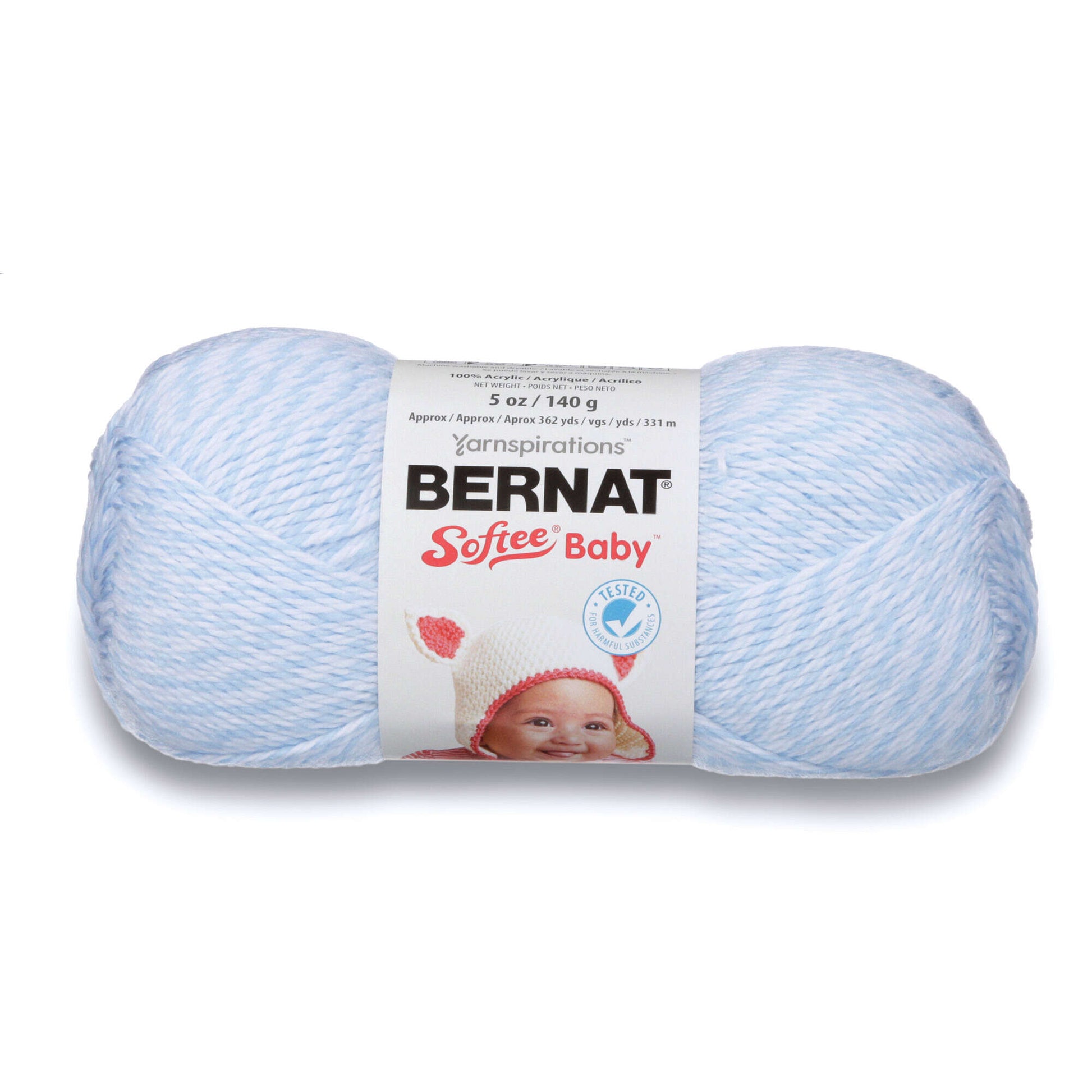 Baby Bee Adore A Ball in Baby's Blue, Light Blue Velvet Yarn, Baby