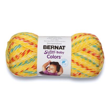 Bernat Softee Baby Colors Yarn - Discontinued Shades Yellow Rainbow