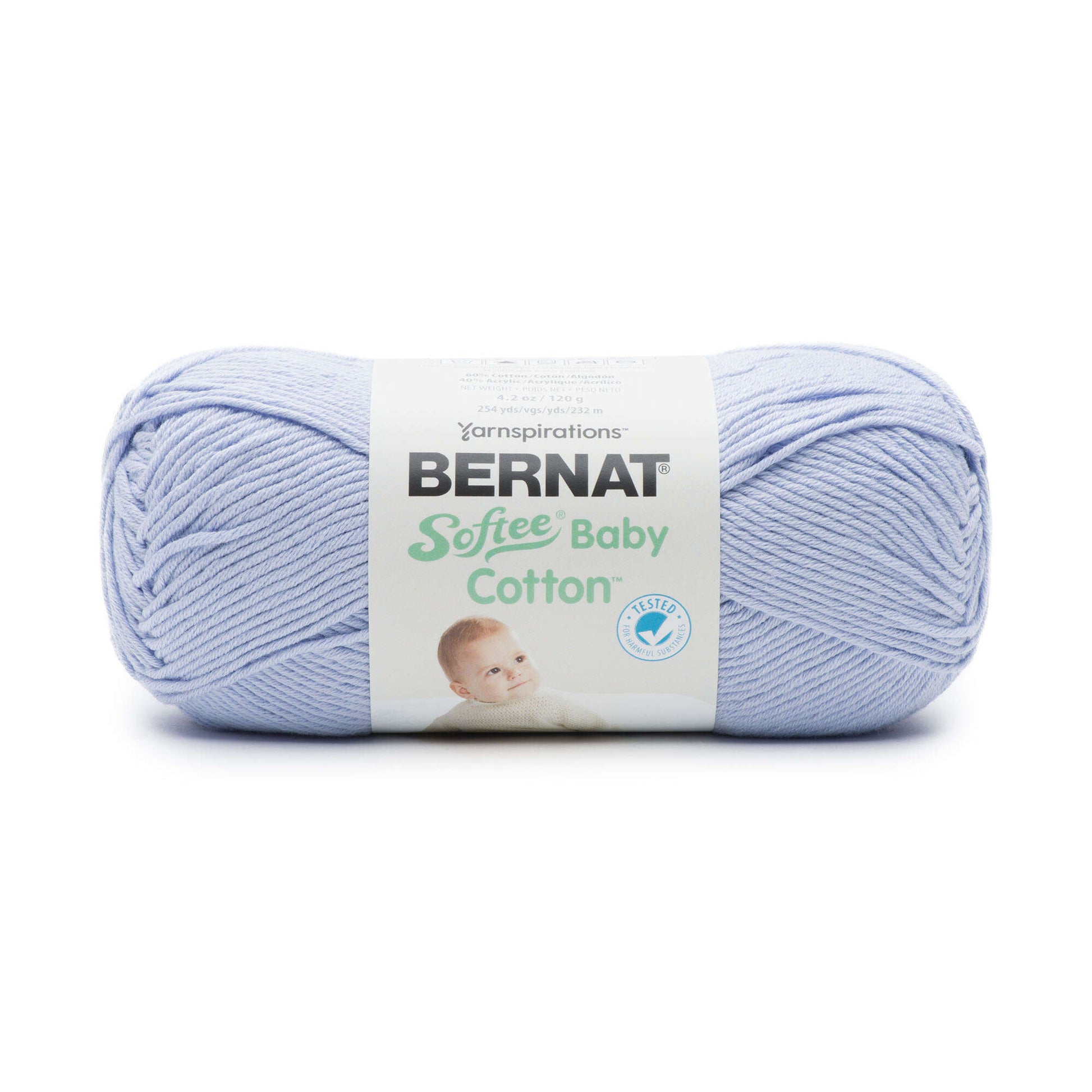 Bernat Softee Baby Cotton Yarn Pale Periwinkle