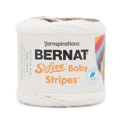 Bernat Softee Baby Stripes Yarn - Discontinued Sand Pebbles Stripe