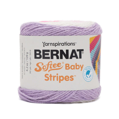 Bernat Softee Baby Stripes Yarn - Discontinued Butterfly Wings Stripe