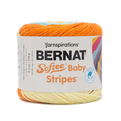 Bernat Softee Baby Stripes Yarn - Discontinued Sunny Side Up Stripe