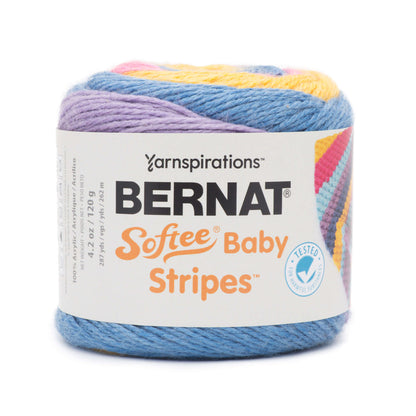 Bernat Softee Baby Stripes Yarn - Discontinued Bright Future Stripe