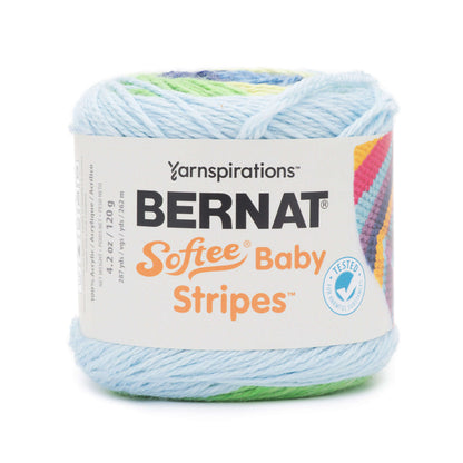 Bernat Softee Baby Stripes Yarn - Discontinued Summer Picnic Stripe