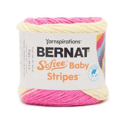 Bernat Softee Baby Stripes Yarn - Discontinued Fireball Stripe