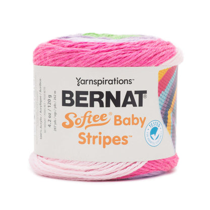 Bernat Softee Baby Stripes Yarn - Discontinued Wildflowers Stripe