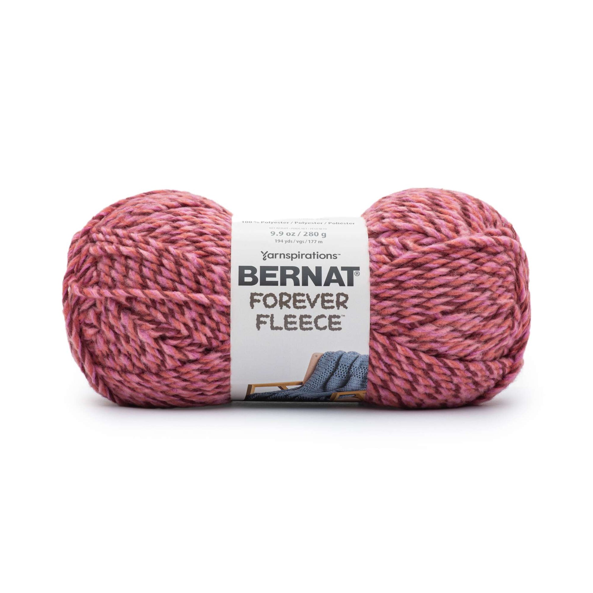 2 Pack Bernat Forever Fleece Yarn-Smoke 166061-61032