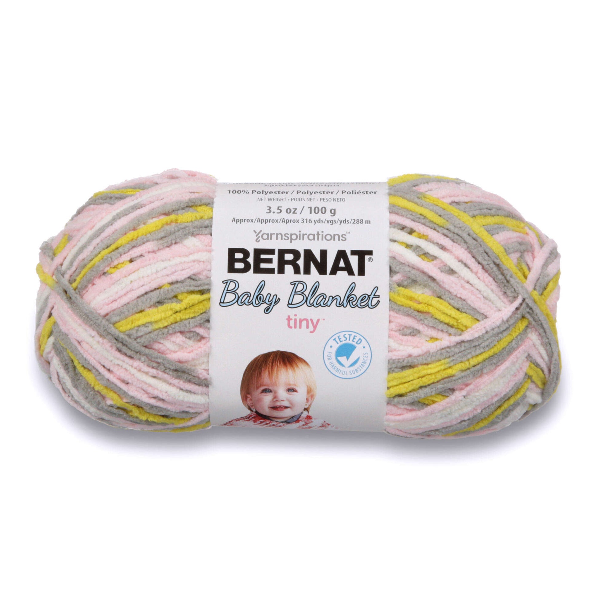 Bernat Baby Blanket Tiny Yarn - Discontinued Shades Spring Lamb