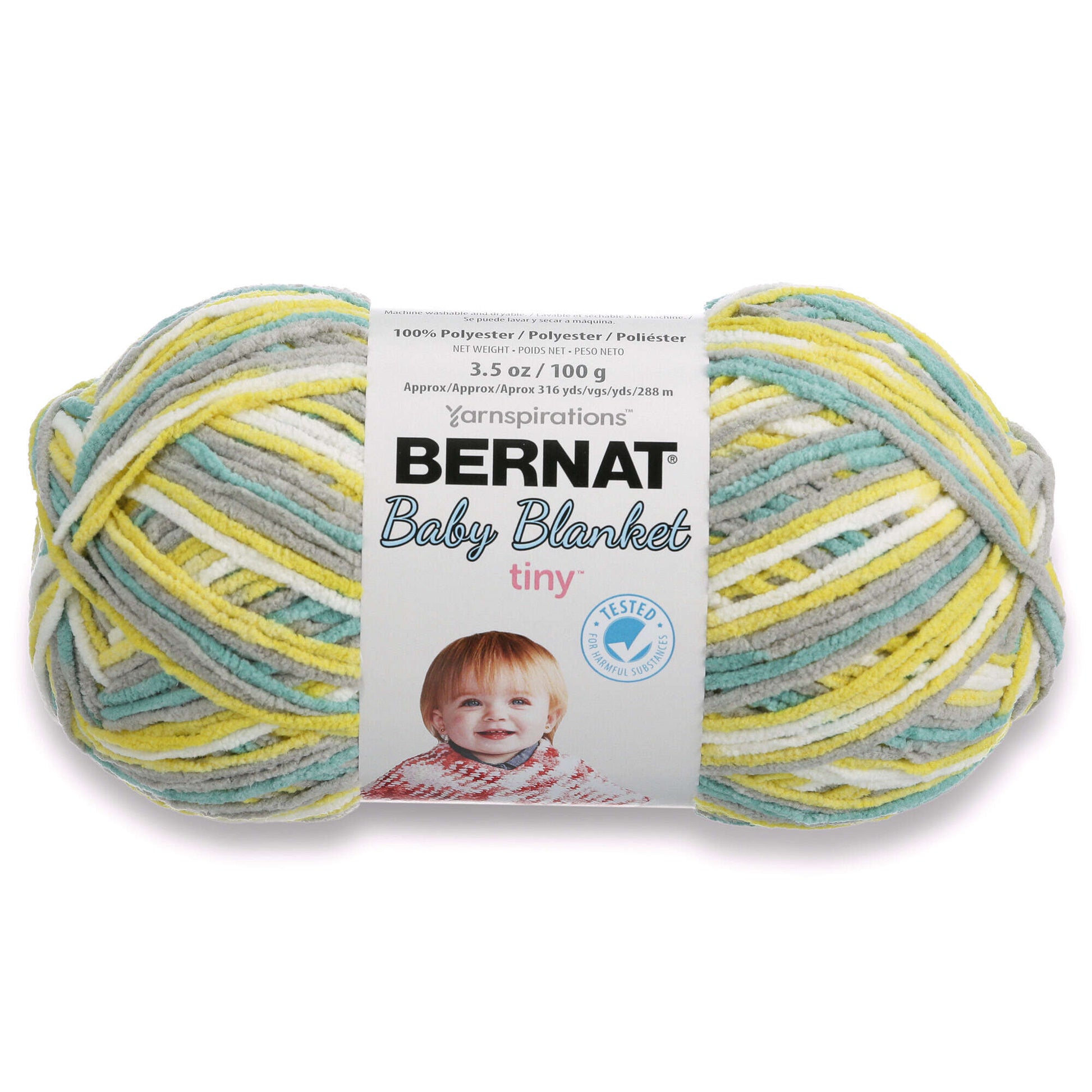 Bernat Baby Blanket Tiny Yarn - Discontinued Shades Leap Frog