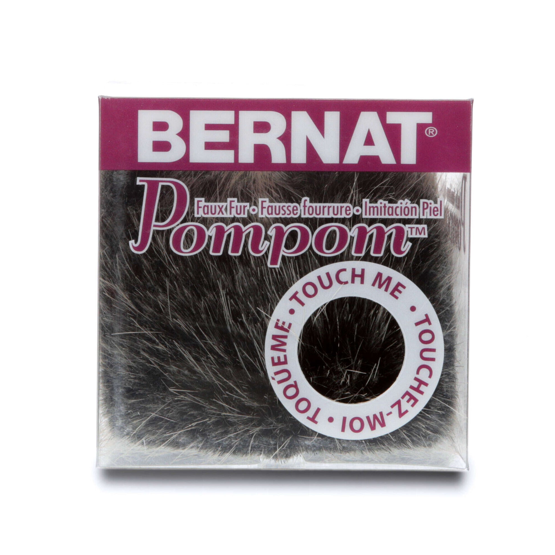 Bernat Faux Fur Pompom Black Mink