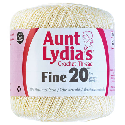 Aunt Lydia's Fine Crochet Thread Size 20 Natural