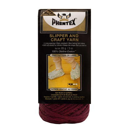 Phentex Slipper & Craft Yarn Burgundy