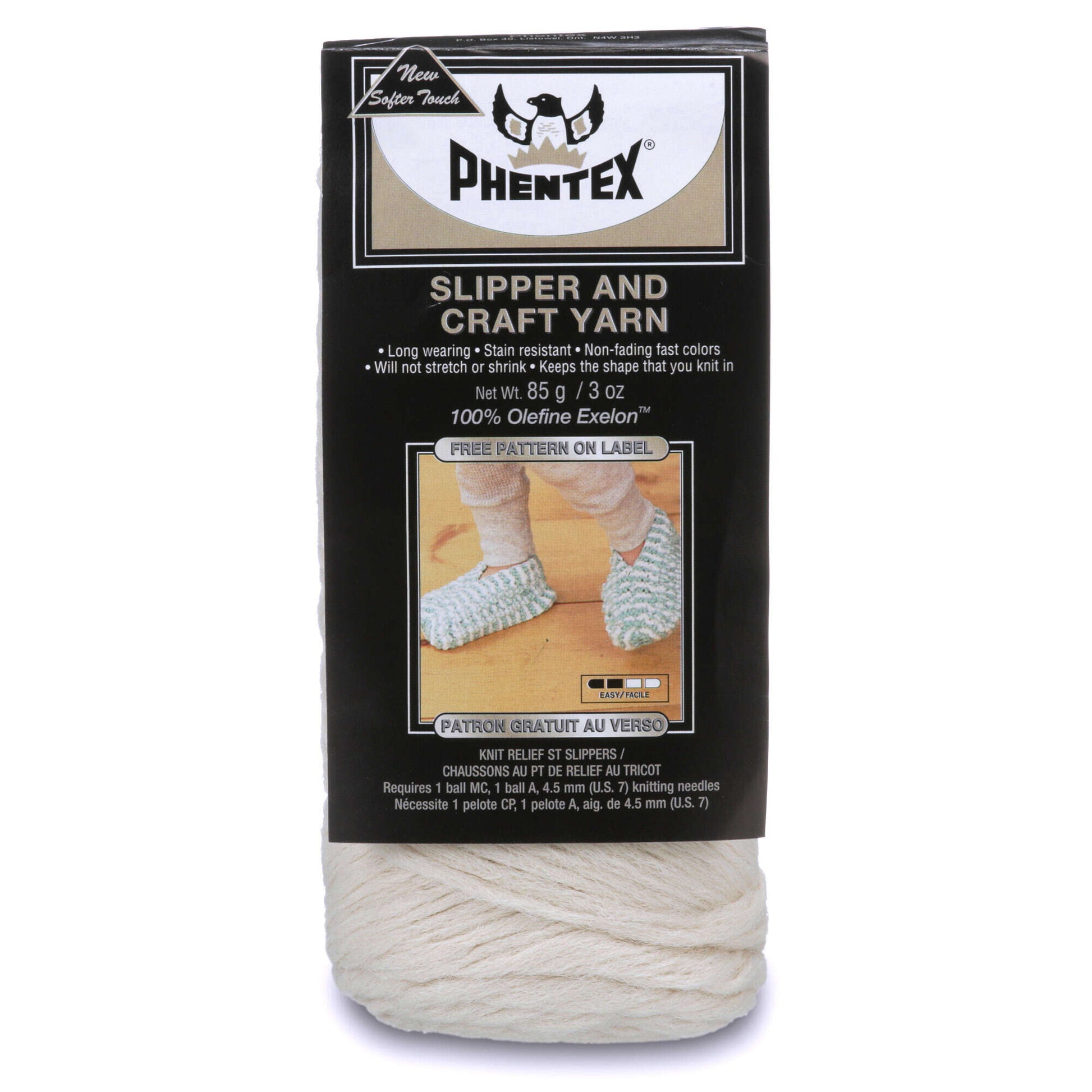 Phentex Slipper & Craft Yarn Cream