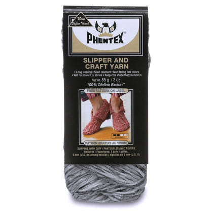 Phentex Slipper & Craft Yarn Black Heather