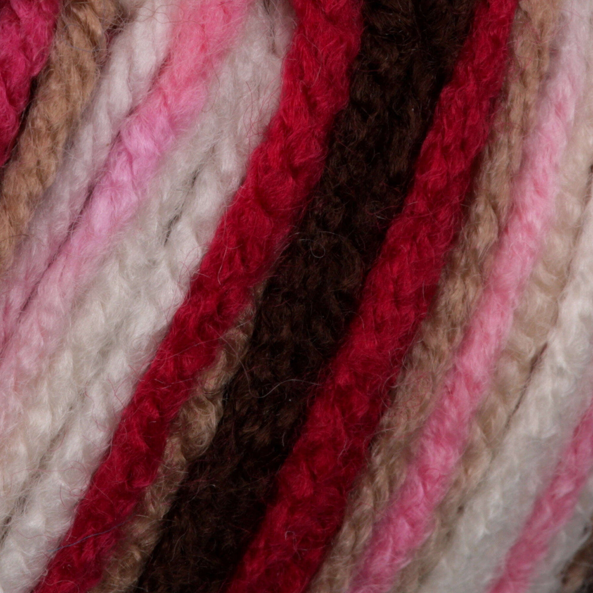 Phentex Worsted Ombre Yarn - Discontinued Shades Chocolate Cherry Ombre