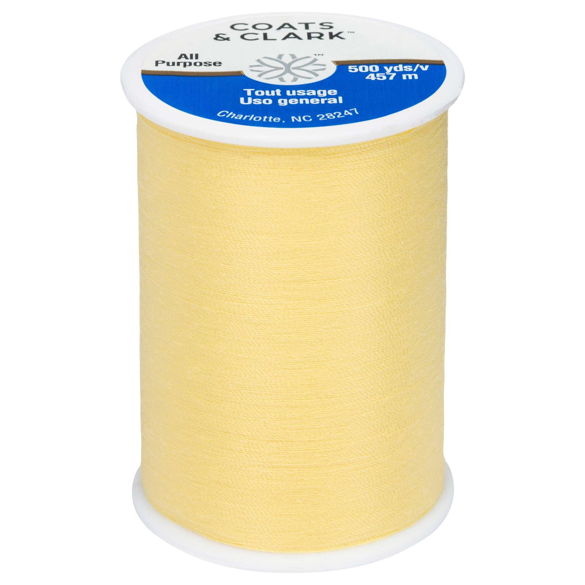 Coats & Clark All Purpose Thread (500 Yards) Yellow