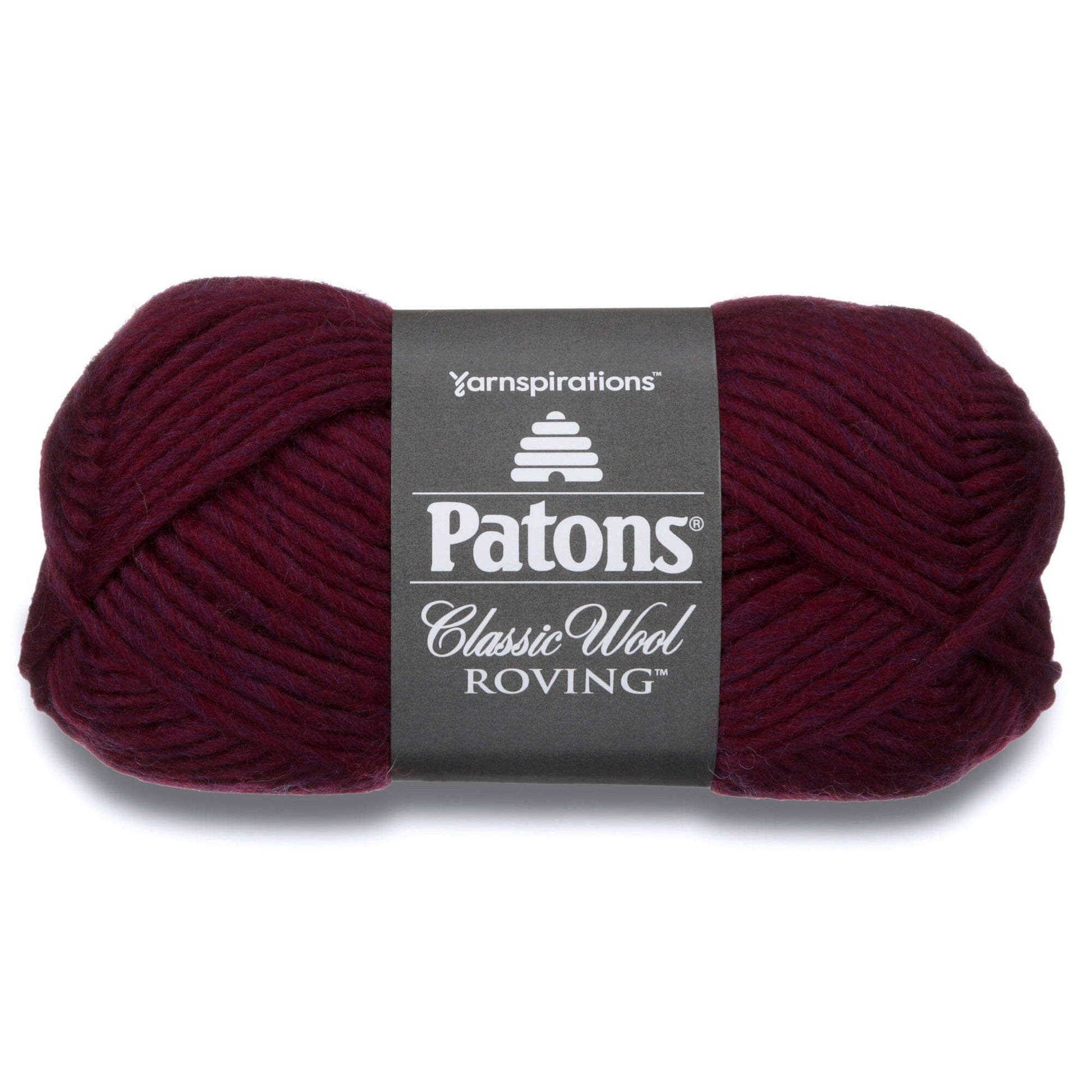 Patons Classic Wool Roving Yarn, 3.5 oz, Natural, 1 Ball