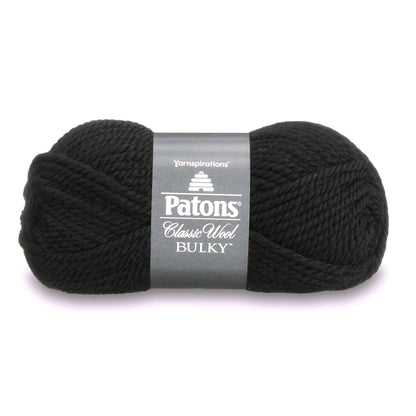 Patons Classic Wool Bulky Yarn - Discontinued Shades Black