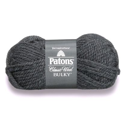 Patons Classic Wool Bulky Yarn - Discontinued Shades Dark Gray Heather