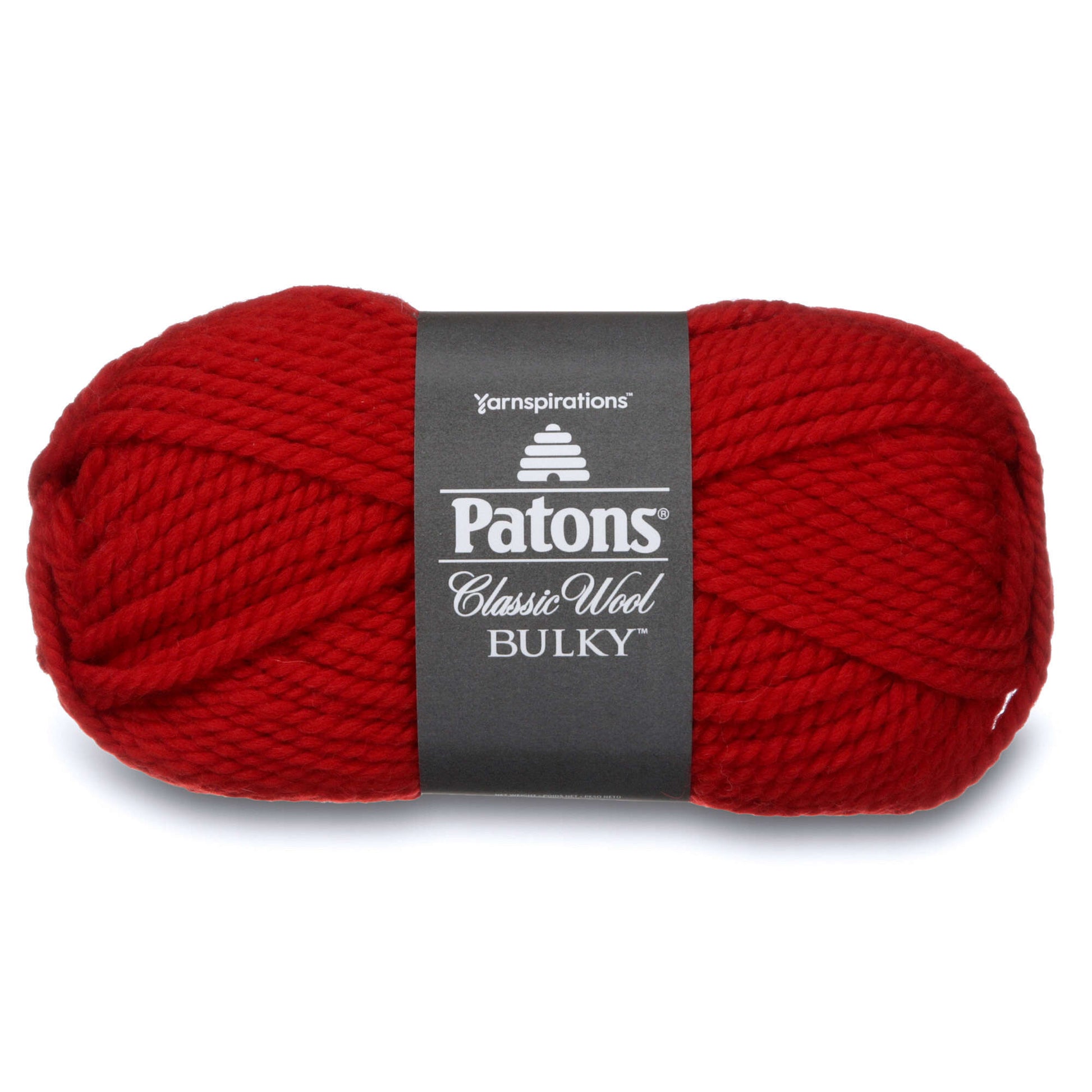 Patons Classic Wool Bulky Yarn - Discontinued Shades Bright Red