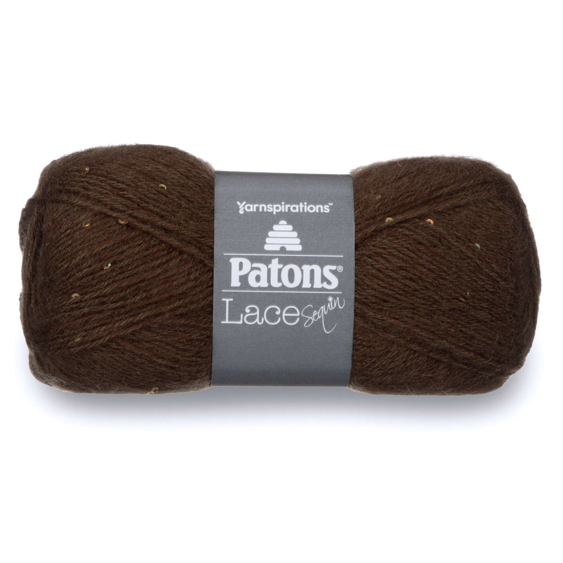 Patons Lace Sequin Yarn - Discontinued Chocolate Diamond