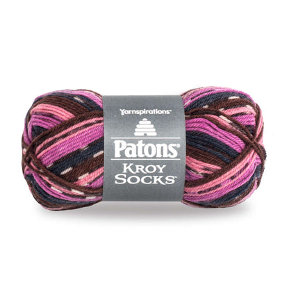 Patons Kroy Socks Yarn - Discontinued Shades Mulberry Stripes