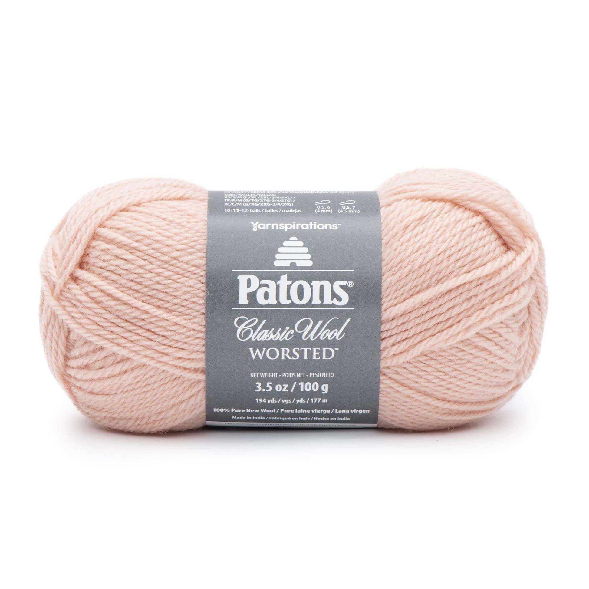 Patons Classic Wool Worsted Yarn Peach Blush