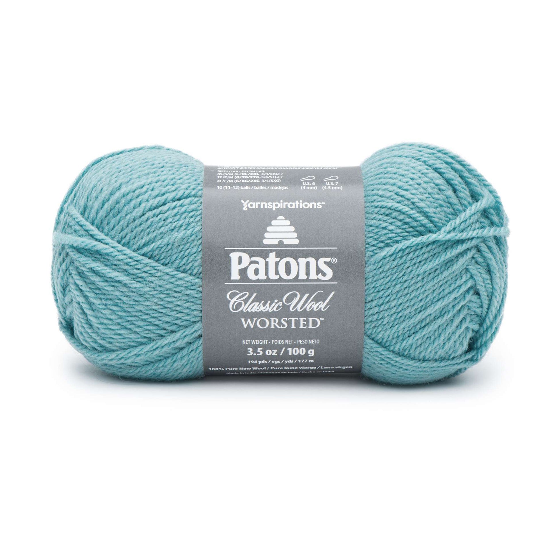 Patons Classic Wool Worsted Yarn Teal Chalk