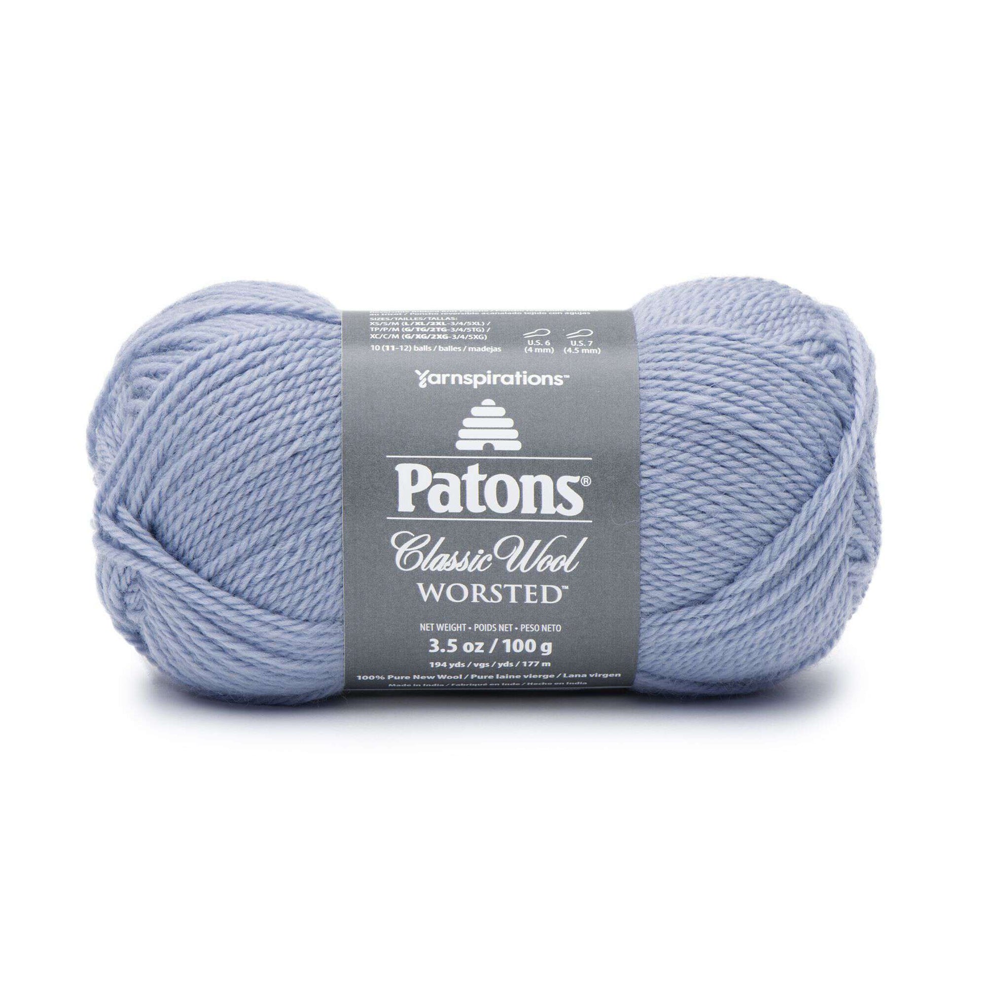 Patons Classic Wool Worsted Yarn Blue Fog