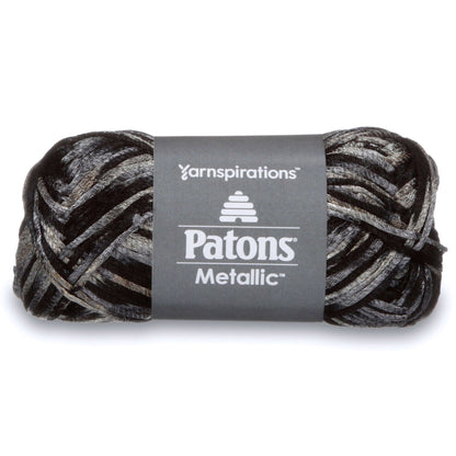 Patons Metallic Yarn - Discontinued Black Marble