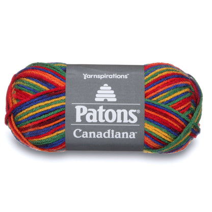 Patons Canadiana Variegates Yarn Rainbow Variegated