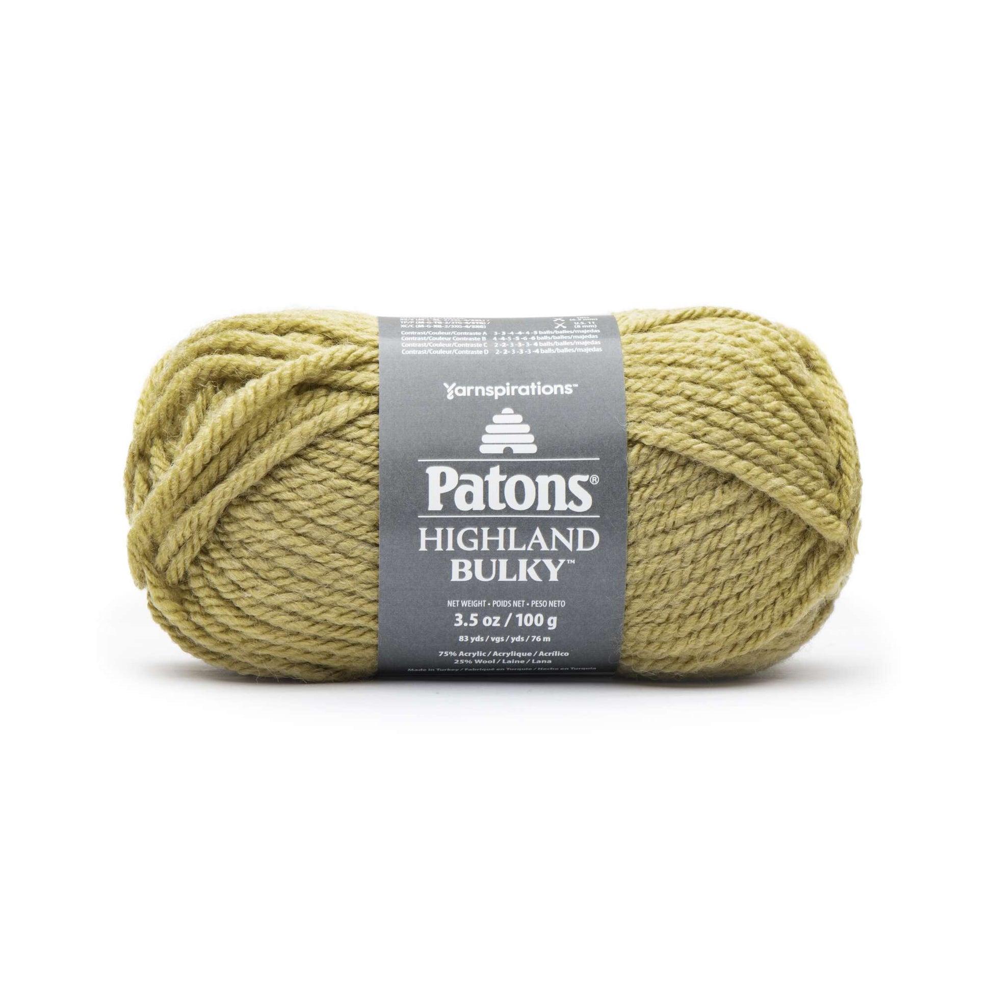 Patons Cotton Chunky Yarn #5225 Lot 6 100g 3.5 oz Skeins Bulky Wt 136 Yds  Cable