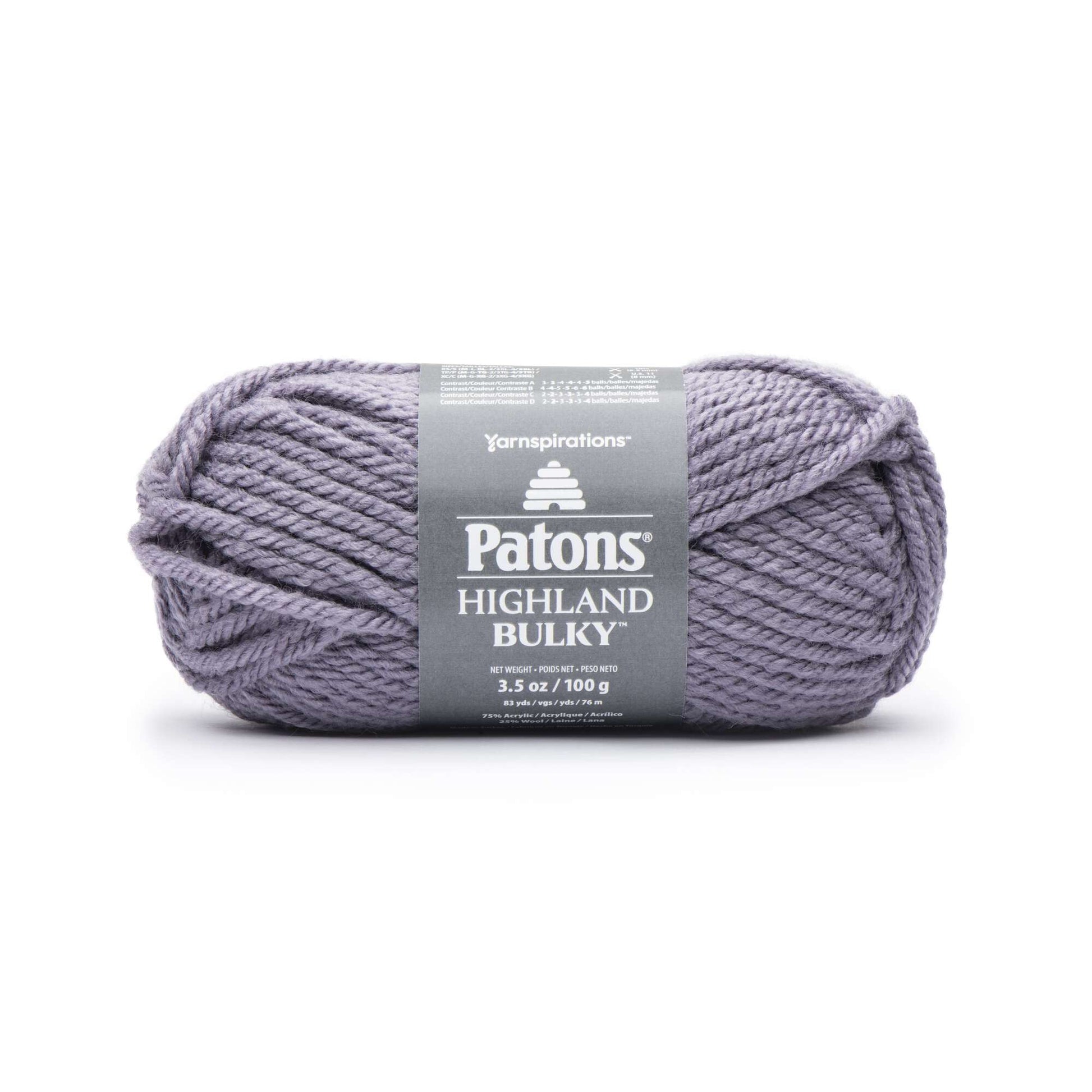 Patons Highland Bulky Yarn Lavender
