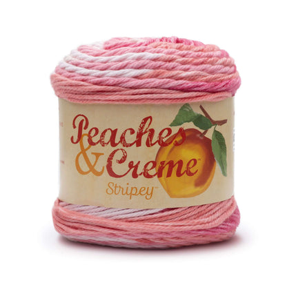 Peaches & Creme Stripey Yarn Energetic Pink