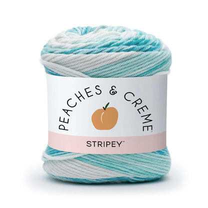 Peaches & Creme Stripey Yarn Spring Blue Stripes