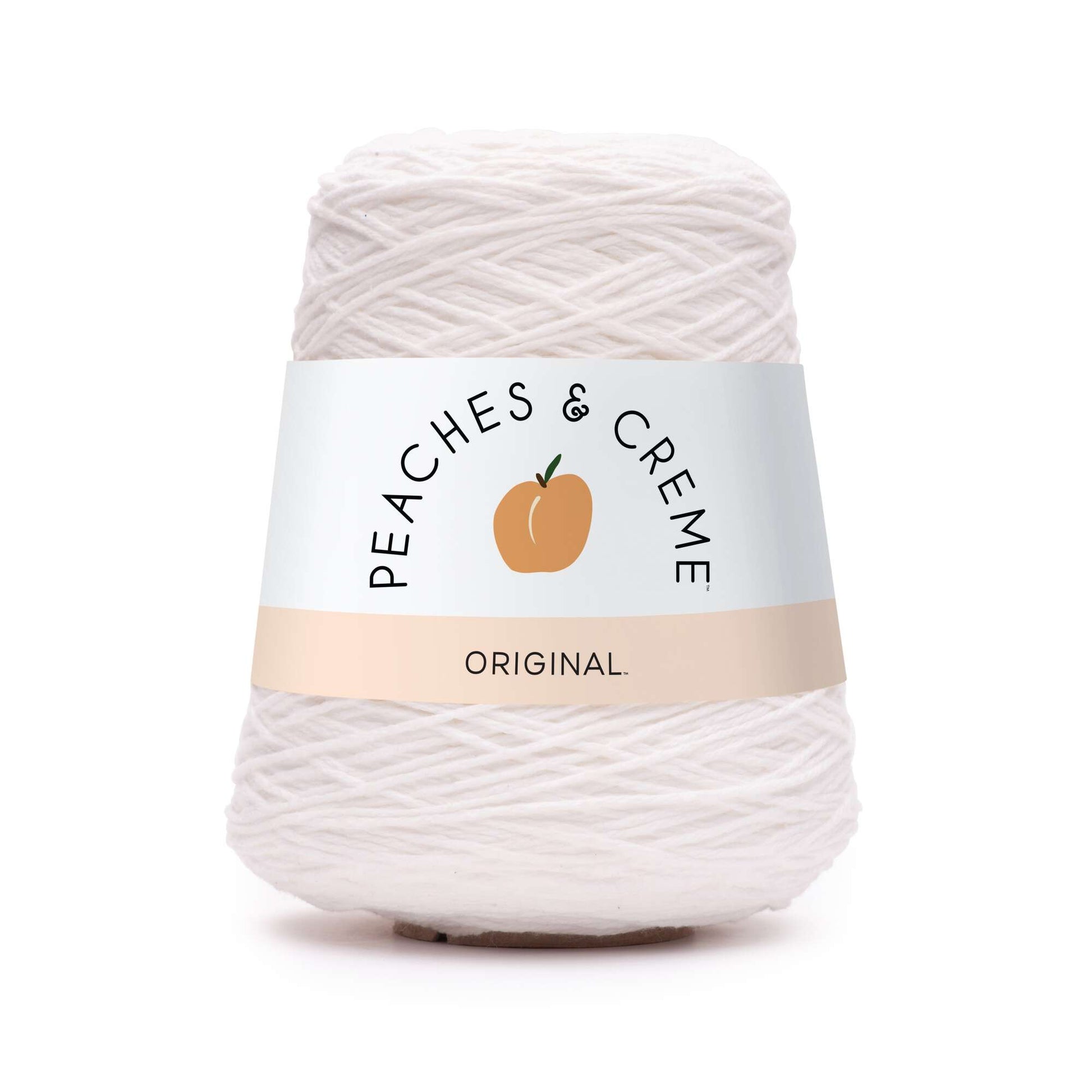 Peaches & Crème Cones Yarn White