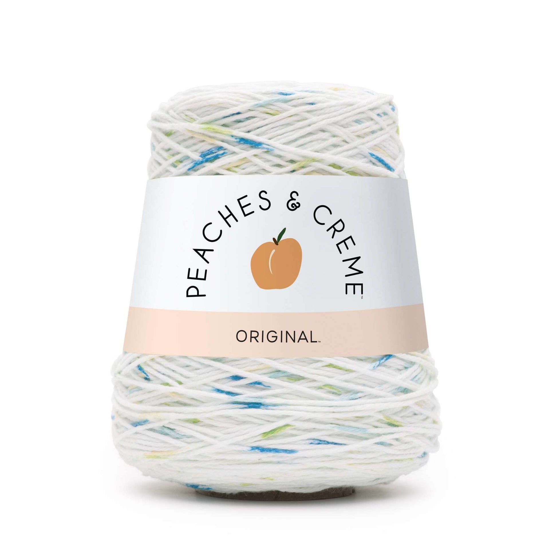 Peaches and Cream Cotton Yarn cone, in color Limeade, (14 oz cone)