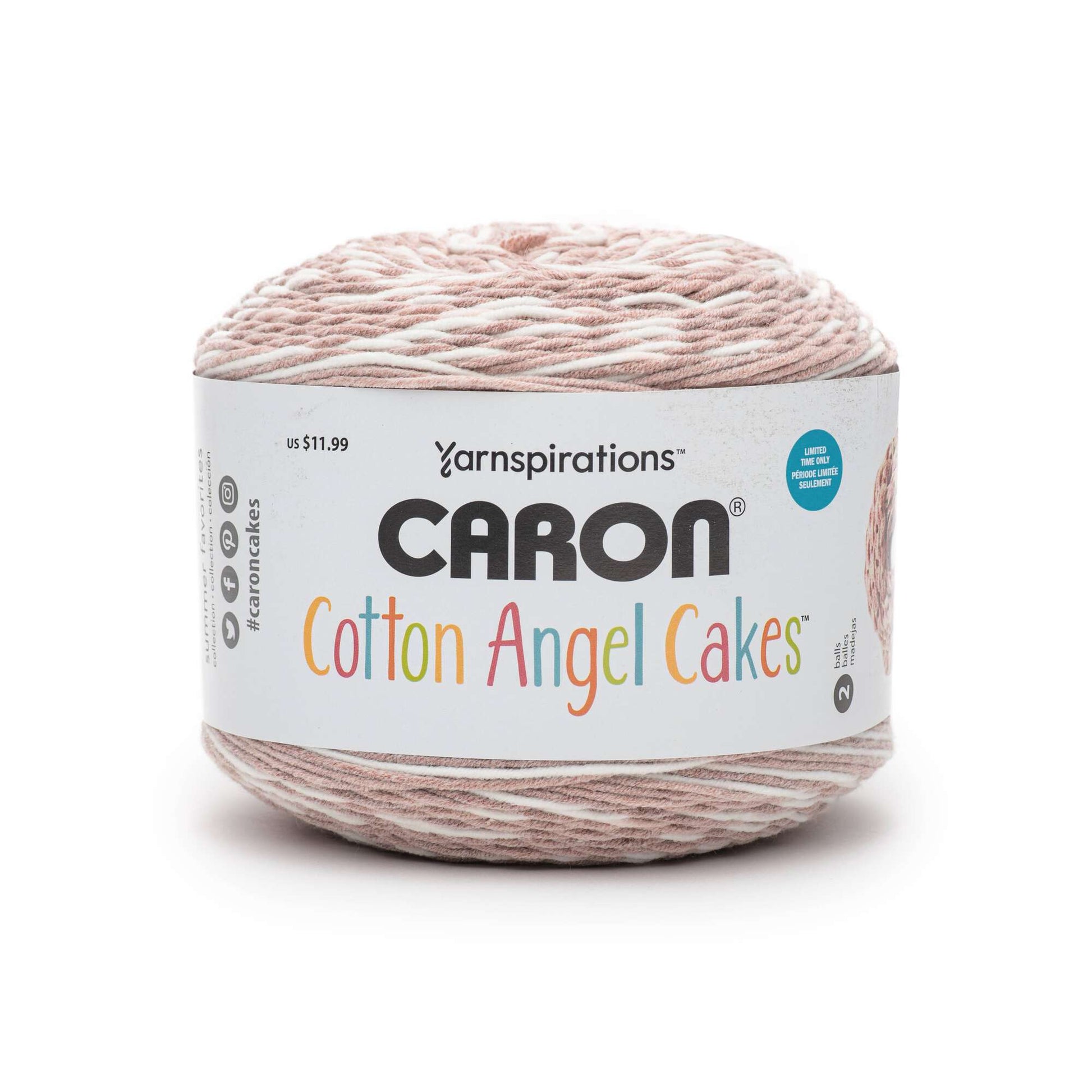 Caron Cotton Angel Cakes Yarn (500g/17.7oz) - Clearance Shades*