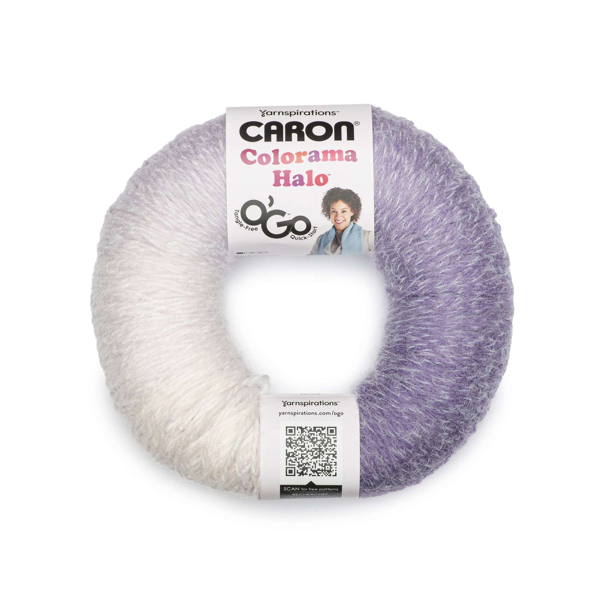 Caron Colorama Halo O'Go Yarn - Discontinued Shades Lavender Frost