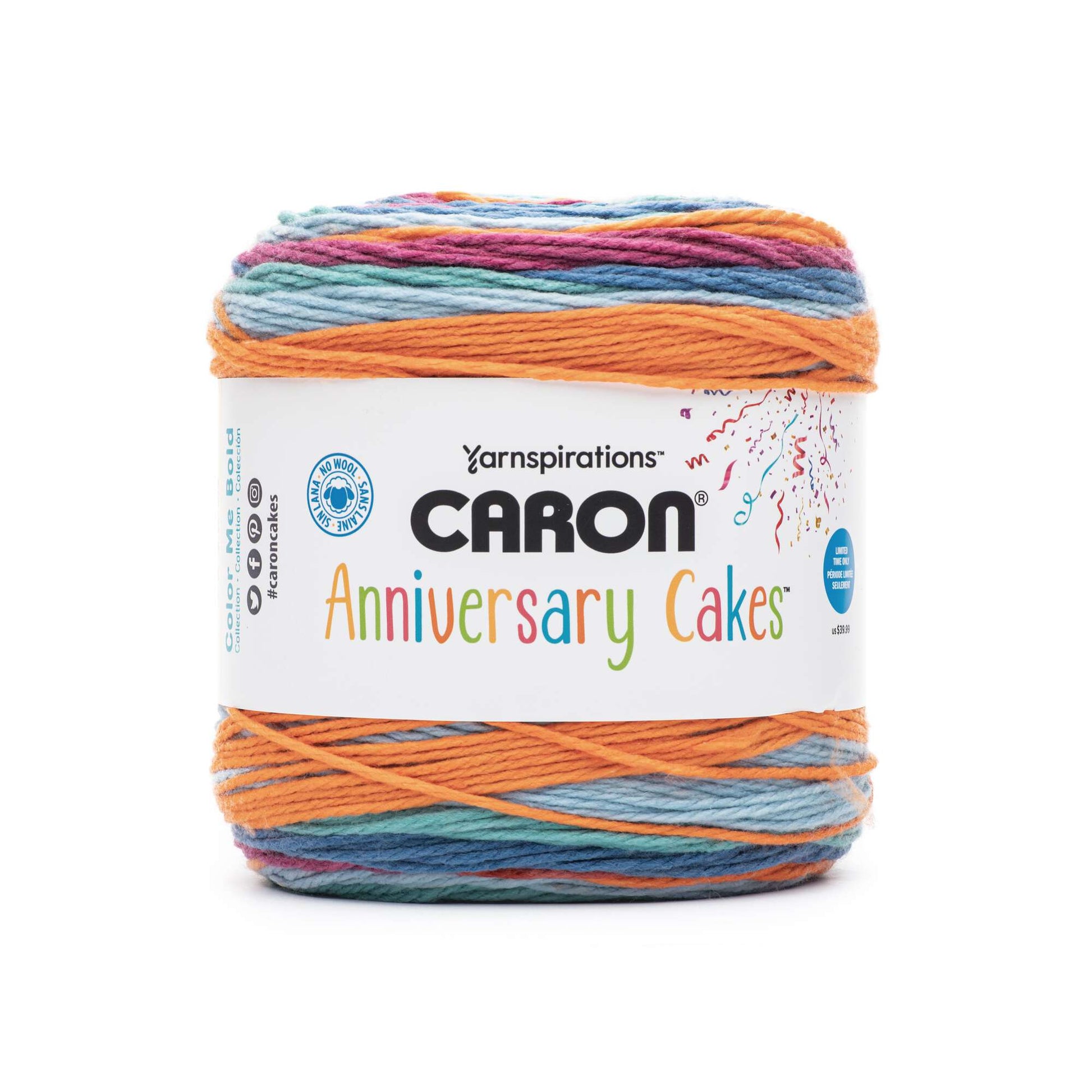 Caron Anniversary Cakes Yarn - 35.3 Ounce - Each